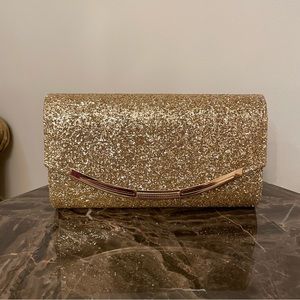 Gold Sequin Clutch